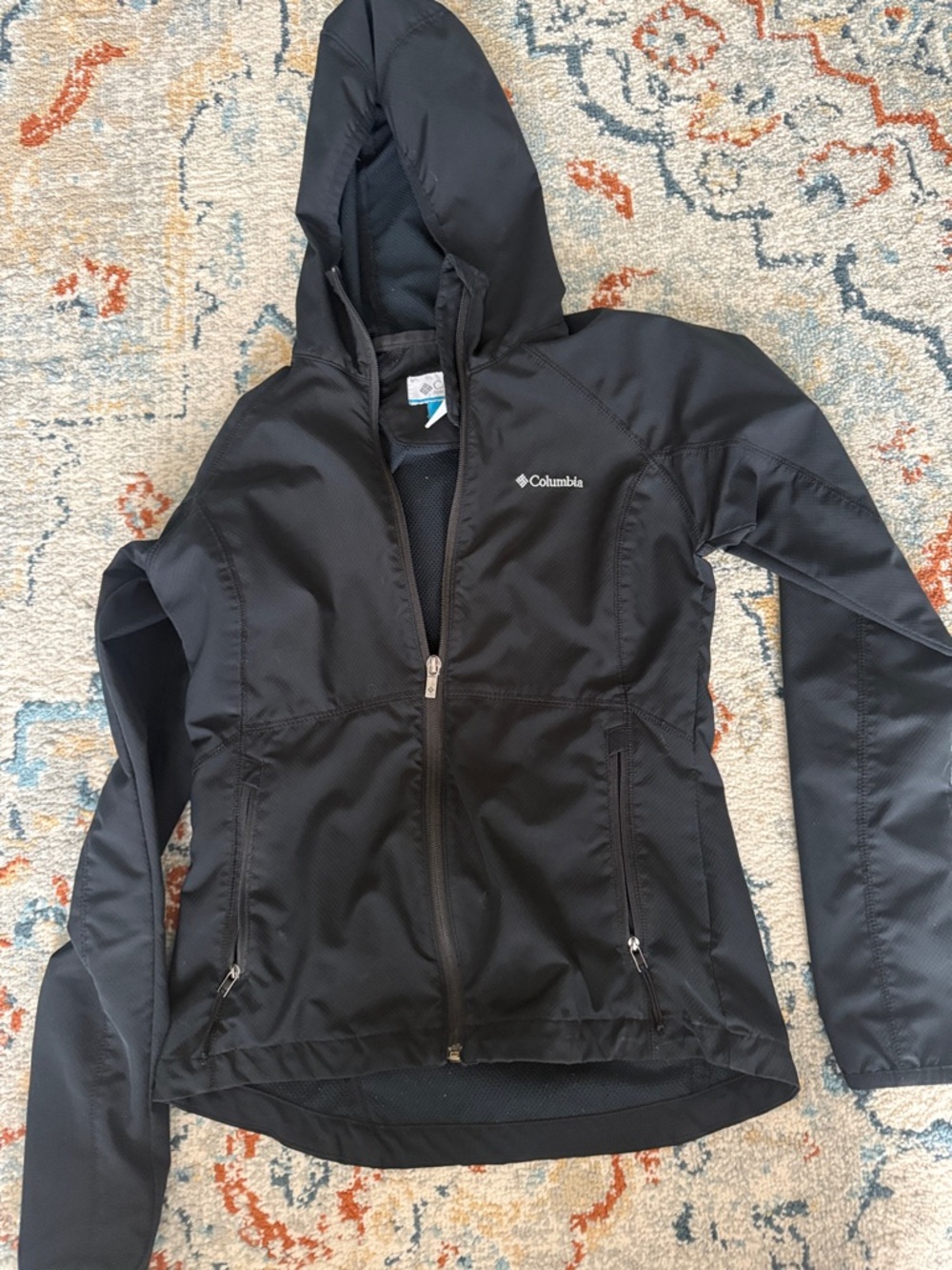 Columbia Black Hooded Utility Softshell Jacket